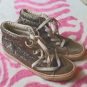 Sparkly American Eagle tan hightops
